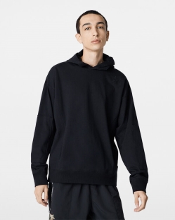 Converse Heavyweight Jersey Pullover Férfi Pulóver Fekete | KYDXQPE-HU